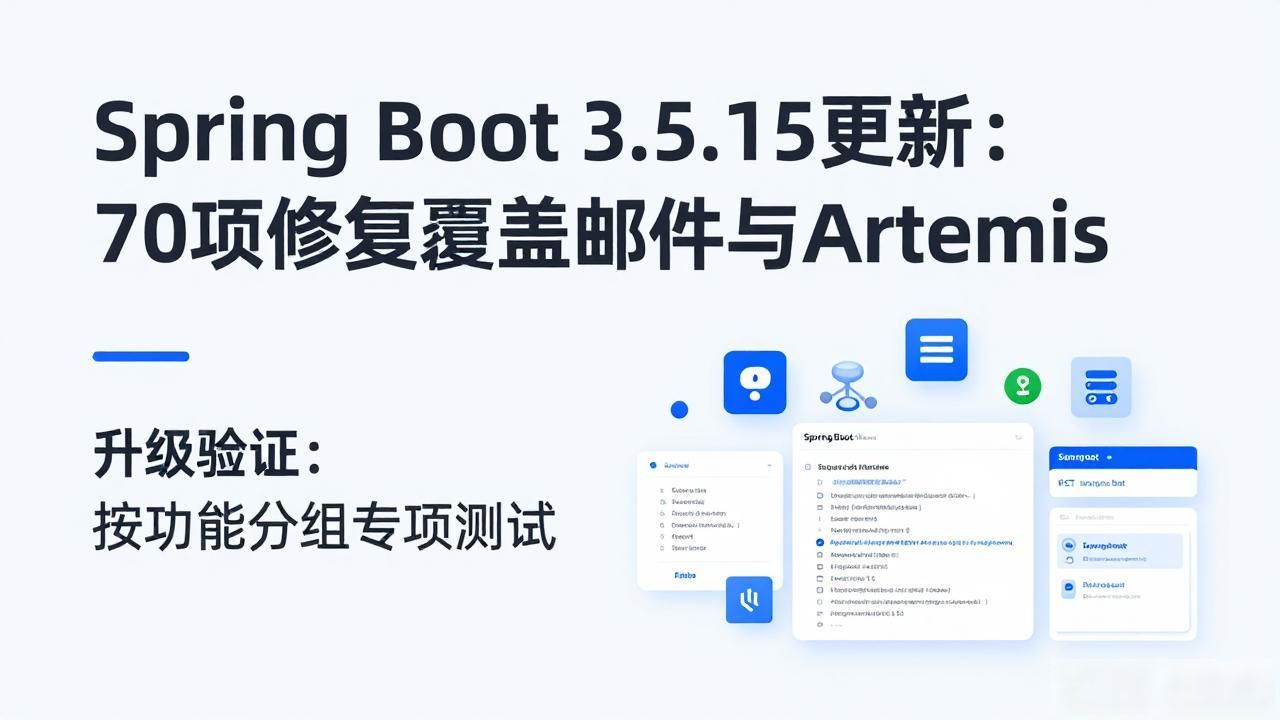 Spring Boot 3.5.15更新：70项修复覆盖邮件与Artemis