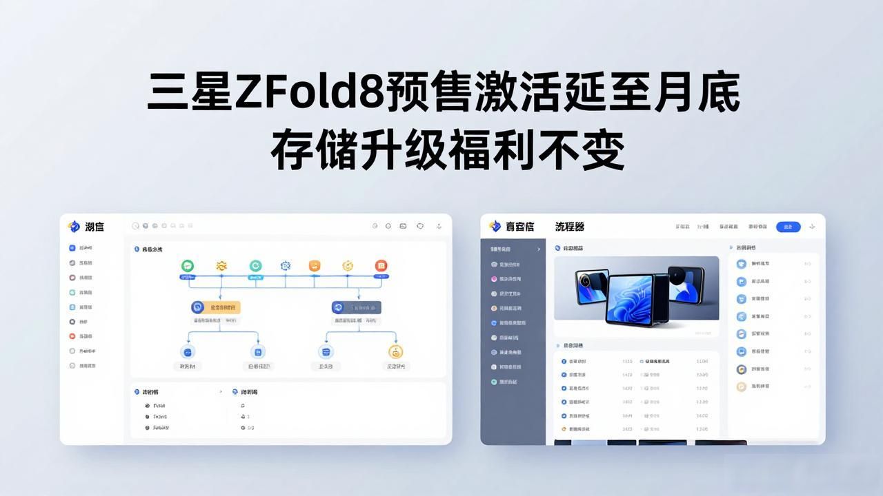三星Z Fold8预售激活延至月底 存储升级福利不变