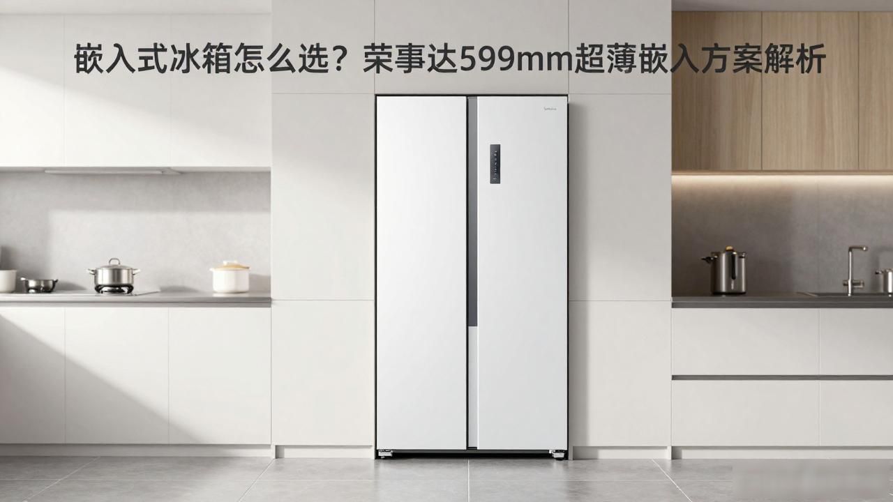 嵌入式冰箱怎么选？荣事达599mm超薄嵌入方案解析