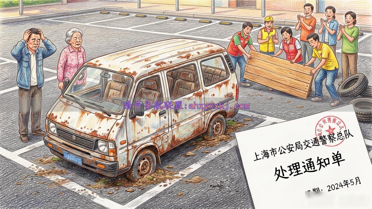 僵尸面包车霸占车位10年，社区如何联手清理？