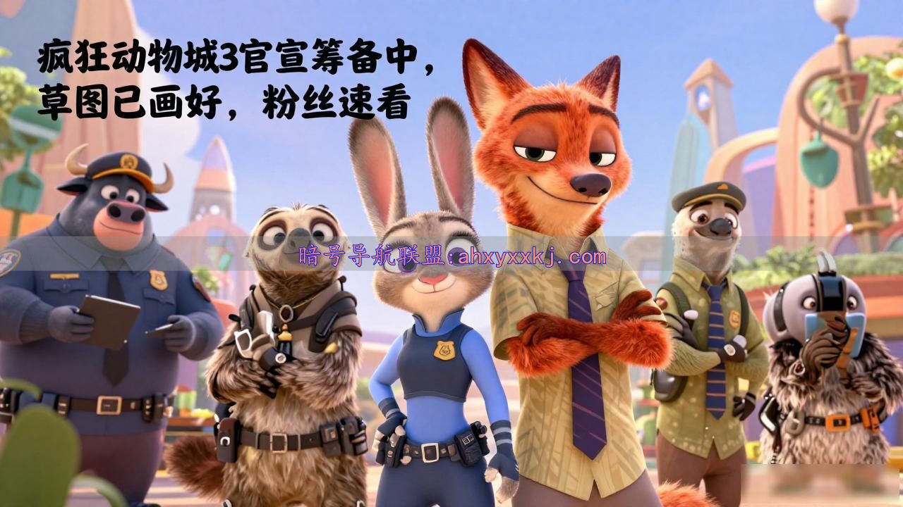 疯狂动物城3官宣筹备中，草图已画好，粉丝速看