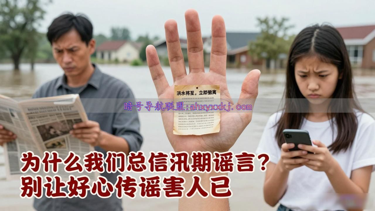 为什么我们总信汛期谣言？别让好心传谣害人害己