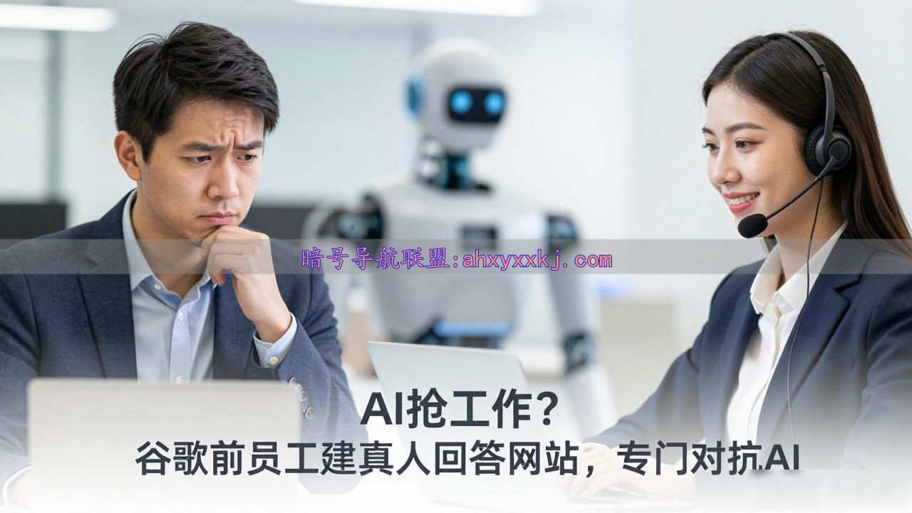 AI抢工作？谷歌前员工建真人回答网站，专门对抗AI