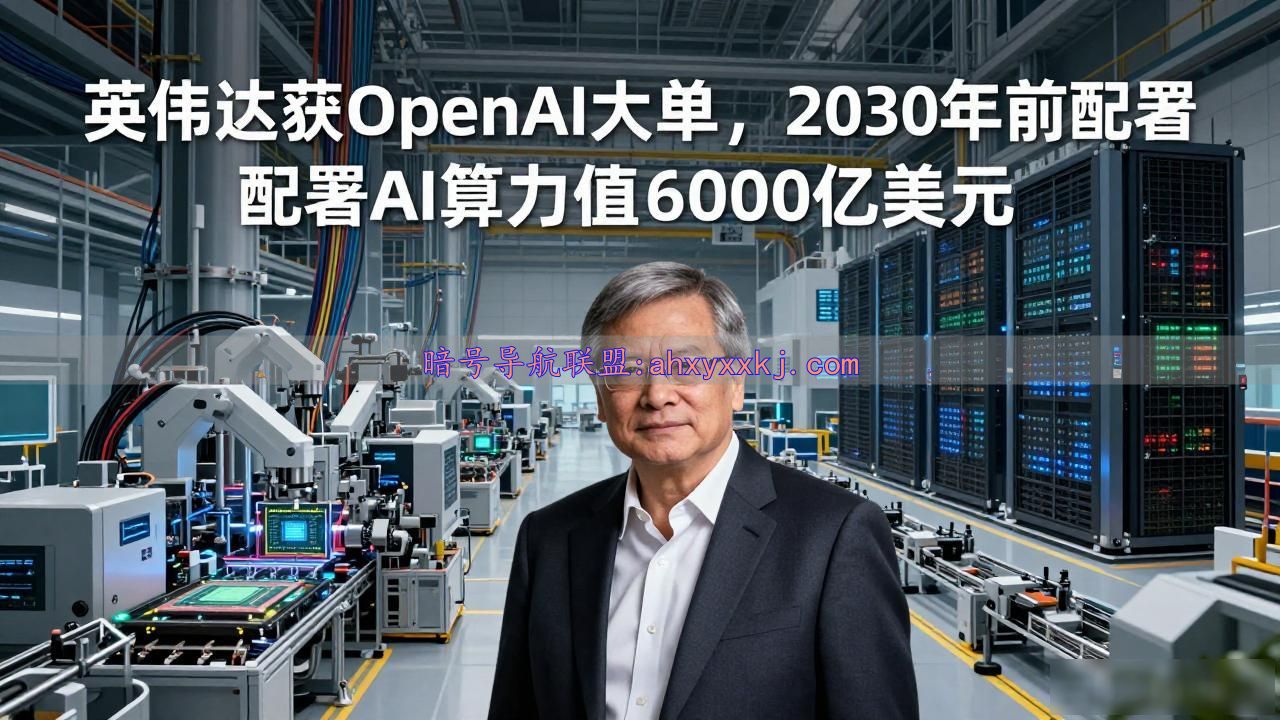 英伟达获OpenAI大单，2030年前部署AI算力，价值6000亿美元