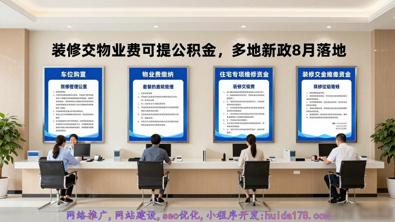 装修交物业费可提公积金，多地新政8月落地