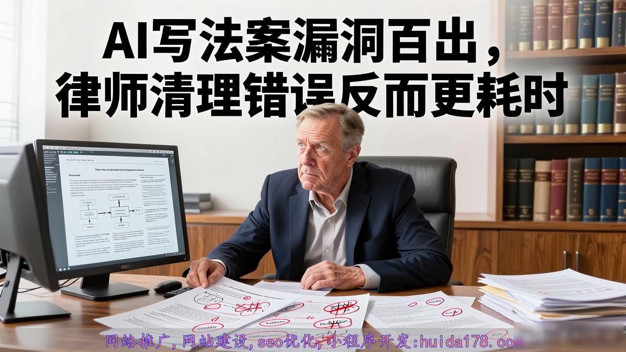 AI写法案漏洞百出，律师清理错误反而更耗时