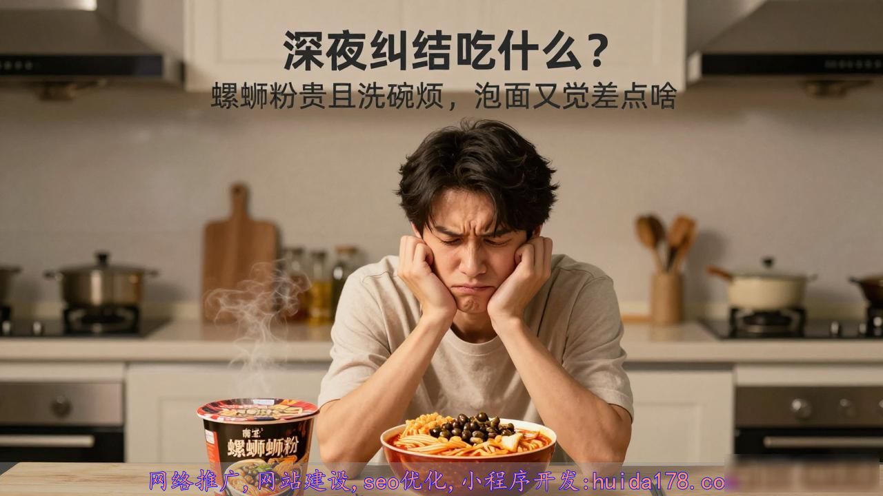 深夜纠结吃什么？螺蛳粉贵且洗碗烦，泡面又觉差点啥