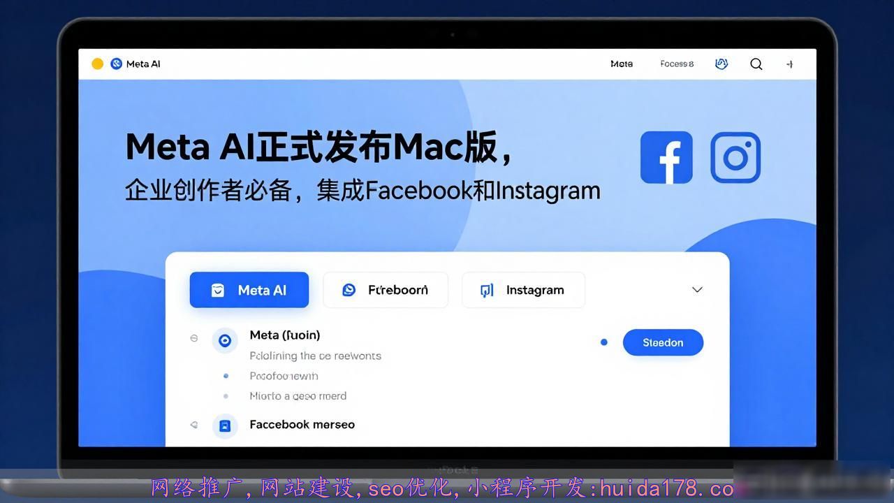 Meta AI正式发布Mac版，企业创作者必备，集成Facebook和Instagram