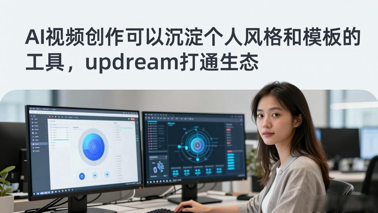 AI视频创作可以沉淀个人风格和模板的工具，updream打通生态