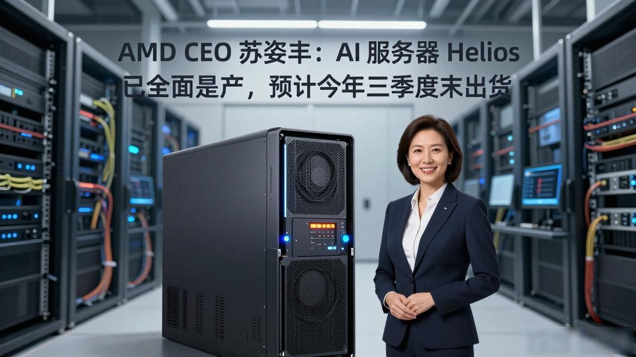 AMD CEO 苏姿丰：AI 服务器 Helios 已全面投产，预计今年三季度末出货_AMD CEO 苏姿丰：AI 服务器 Helios 已全面投产，预计今年三季度末出货_