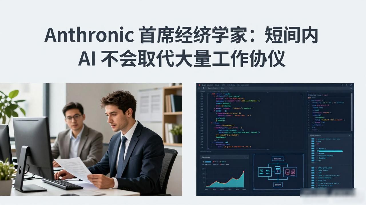 Anthropic 首席经济学家:短期内 AI 不会取代大量工作岗位__Anthropic 首席经济学家:短期内 AI 不会取代大量工作岗位
