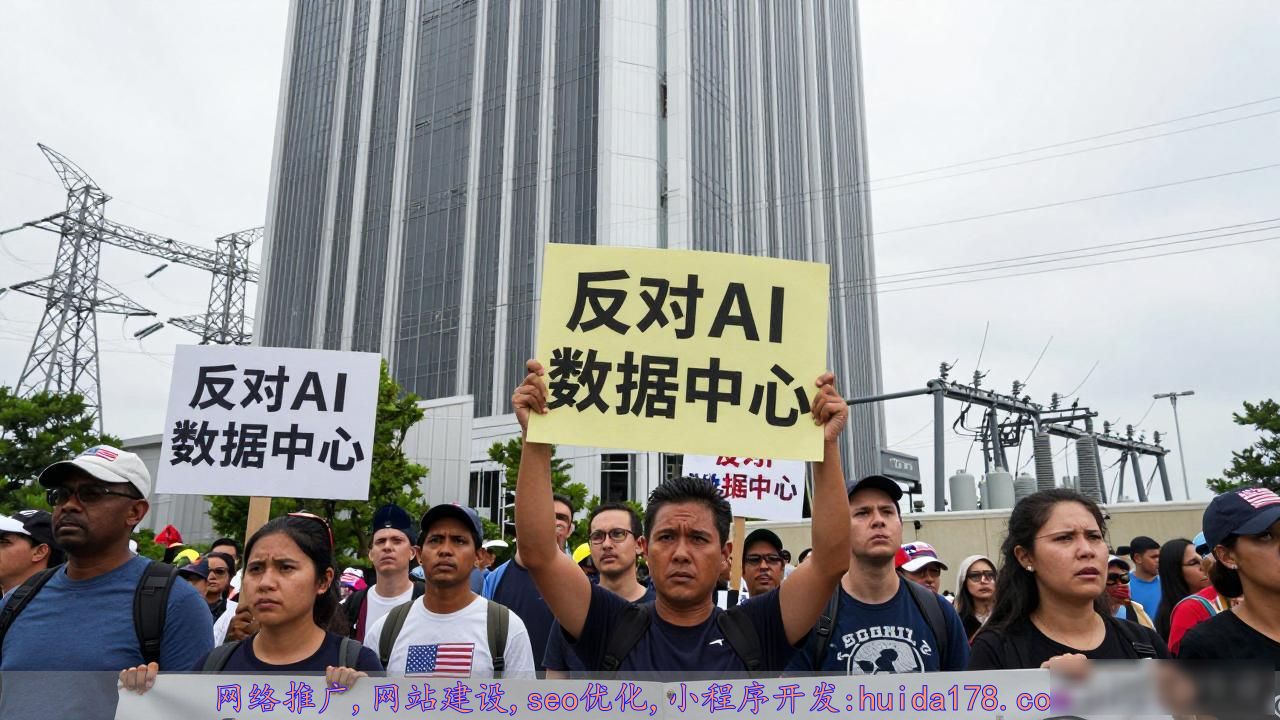 美国民众反对AI数据中心：耗电占地，居民担心电费涨噪音大