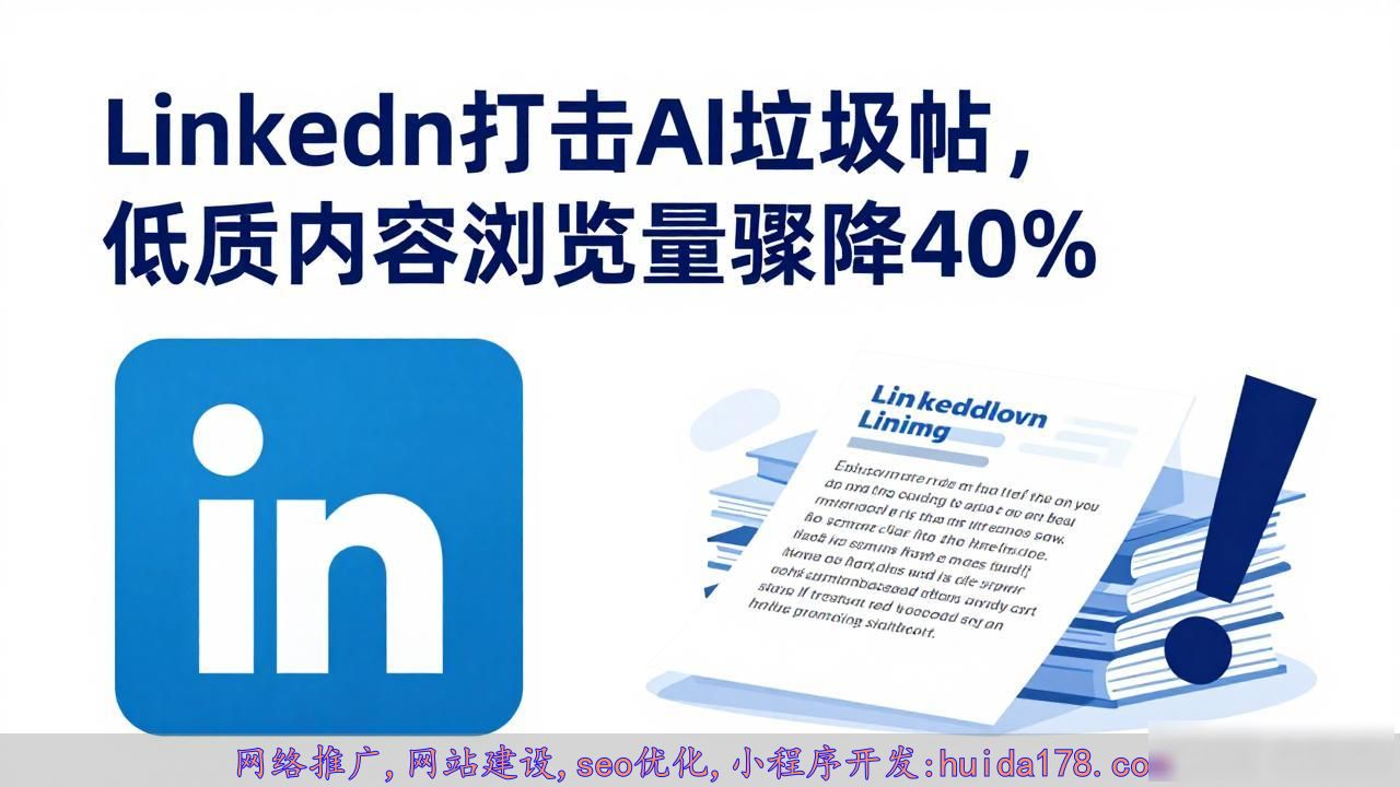 LinkedIn“看起来像是 AI 垃圾”按钮收效显著，相关内容浏览量下降四成_LinkedIn“看起来像是 AI 垃圾”按钮收效显著，相关内容浏览量下降四成_