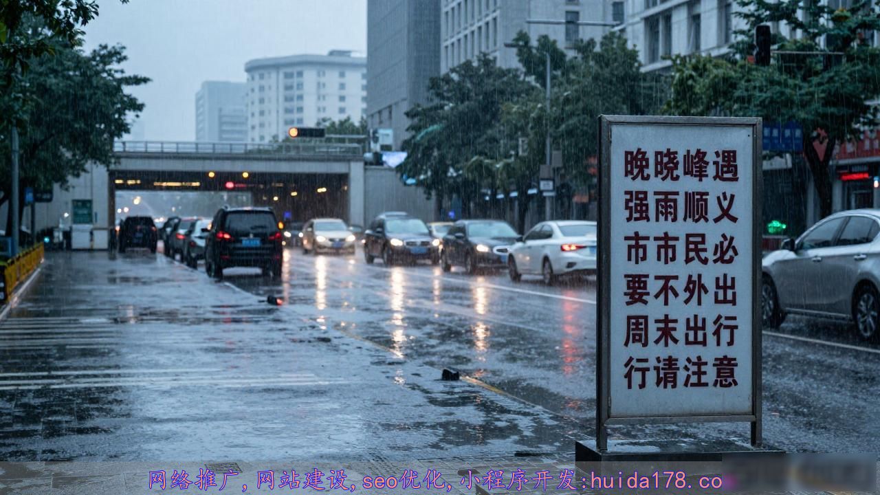 顺义区暴雨红色预警 积水内涝橙色预警 防汛避险措施_晚高峰 北京强降雨
