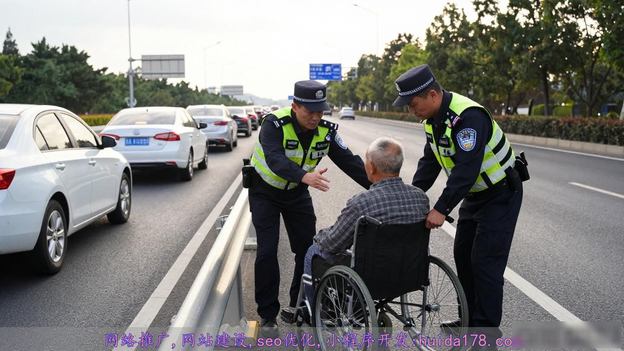武汉电动轮椅老人上高架是暖心救援，碰瓷传闻不实