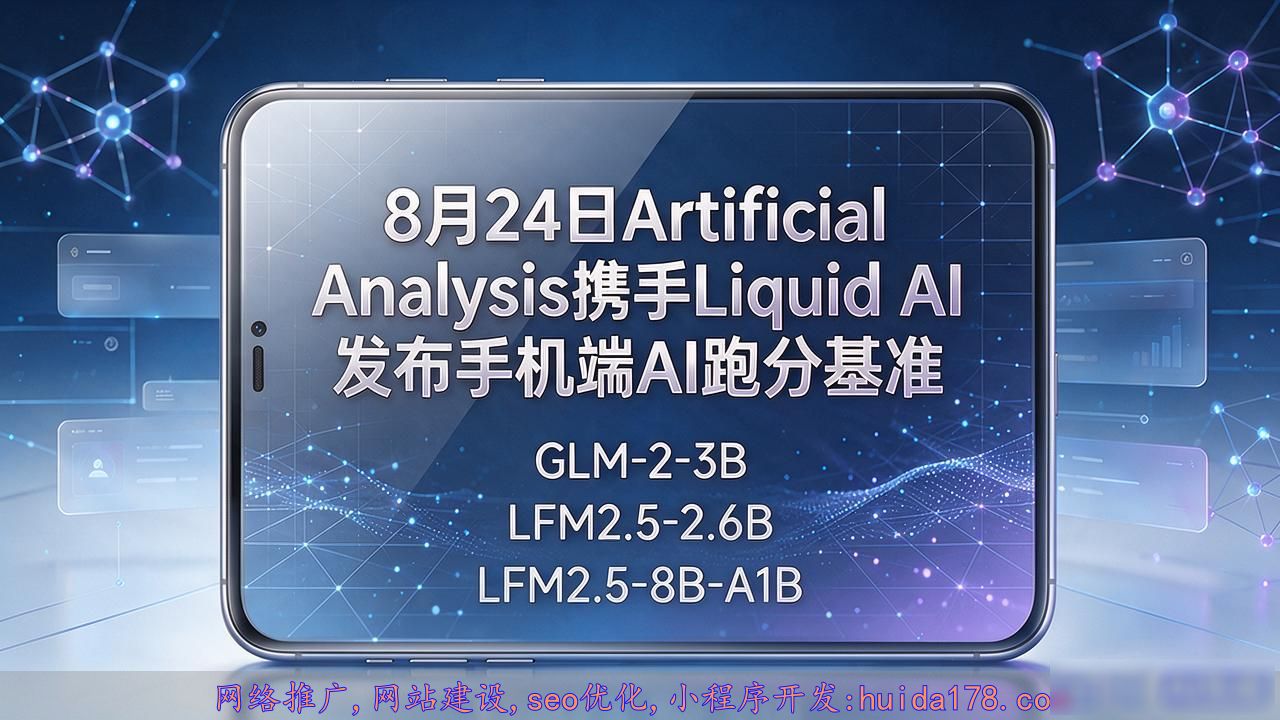 8月24日Artificial Analysis携手Liquid AI发布手机端AI跑分基准