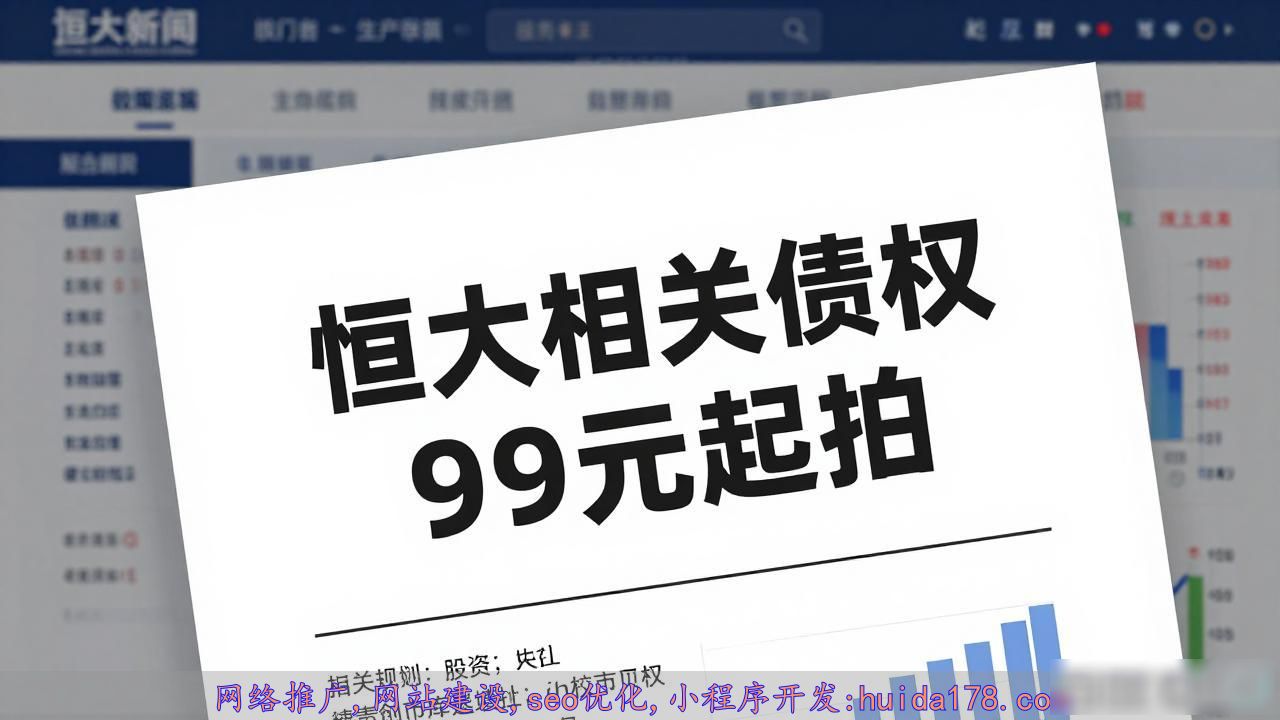 广州农村商业银行华夏支行 恒大地产 破产清算_99元起拍 恒大相关债权以白菜价拍卖