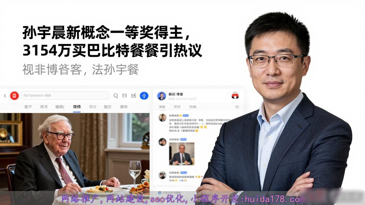 孙宇晨 新概念一等奖_孙宇晨巴菲特午餐遭网友吐槽_孙宇晨拍下巴菲特午餐