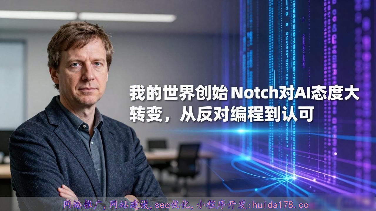 我的世界创始人Notch对AI态度大转变，从反对编程到认可