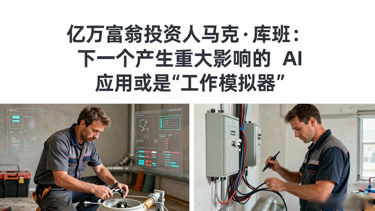 亿万富翁投资人马克 · 库班：下一个产生重大影响的 AI 应用或是“工作模拟器”
