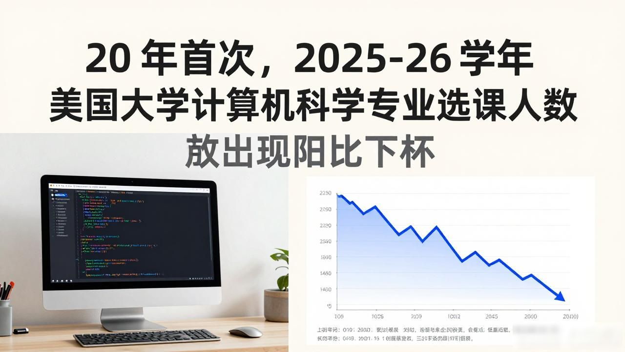20 年首次，2025-26 学年美国大学计算机科学专业选课人数出现同比下降