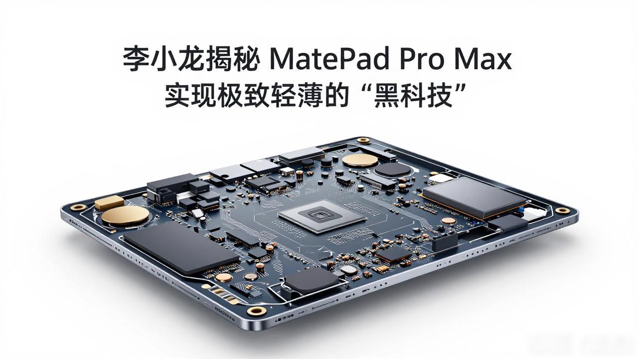 李小龙揭秘MatePad Pro Max实现极致轻薄的“黑科技”