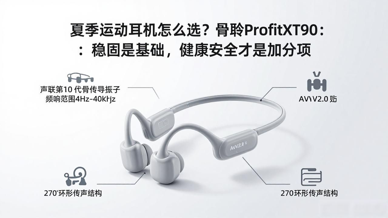 夏季运动耳机怎么选？骨聆ProfitXT90：稳固是基础，健康安全才是加分项